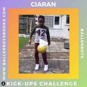 Kick Ups Challenge Baller Boys Football Challenge Ciaran